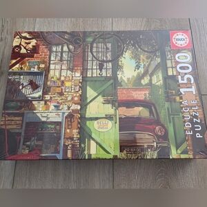 1500-Piece Puzzle - Vintage Garage Scene